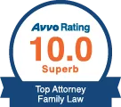 Avvo 10.0 Top Attorney Family Law